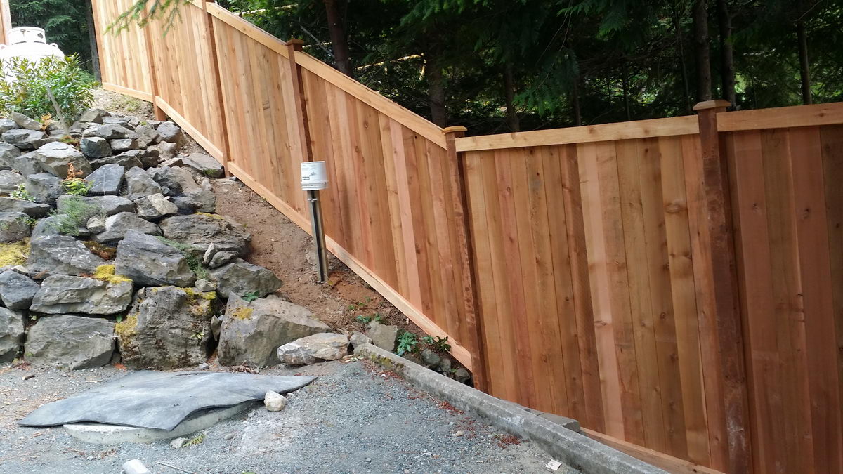 Cedar Fencing, Custom Cedar Fences, Photos, Nanaimo, Campbell River