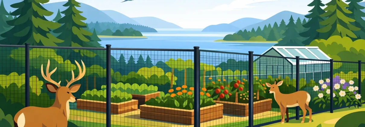 Deer Fencing That Protects Vancouver Island Gardens