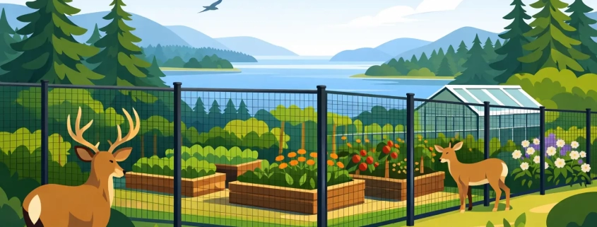 Deer Fencing That Protects Vancouver Island Gardens