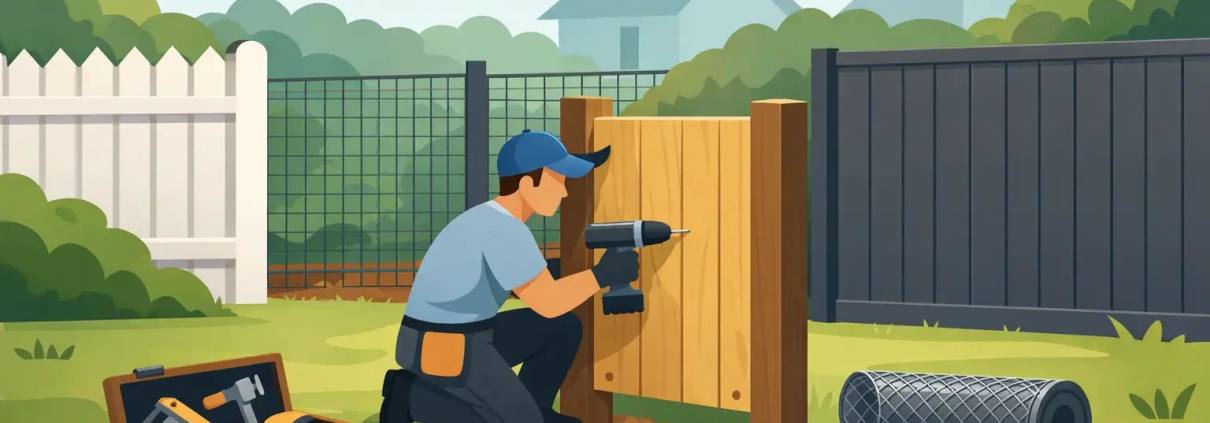 What Type of Fence Is Easiest to Install?