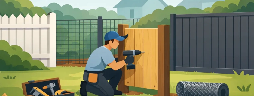 What Type of Fence Is Easiest to Install?