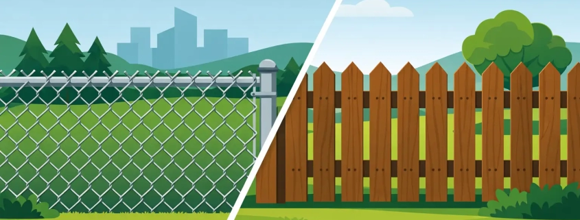 Chain Link Versus Wood Fencing for Your Property