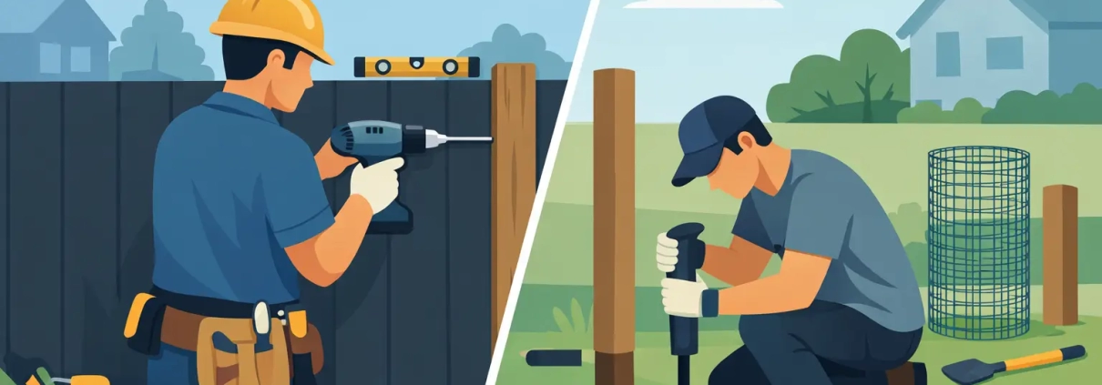 Professional Installation Versus DIY Fencing