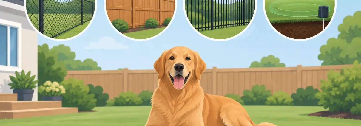 Best Dog Containment Fence Types for Your Yard