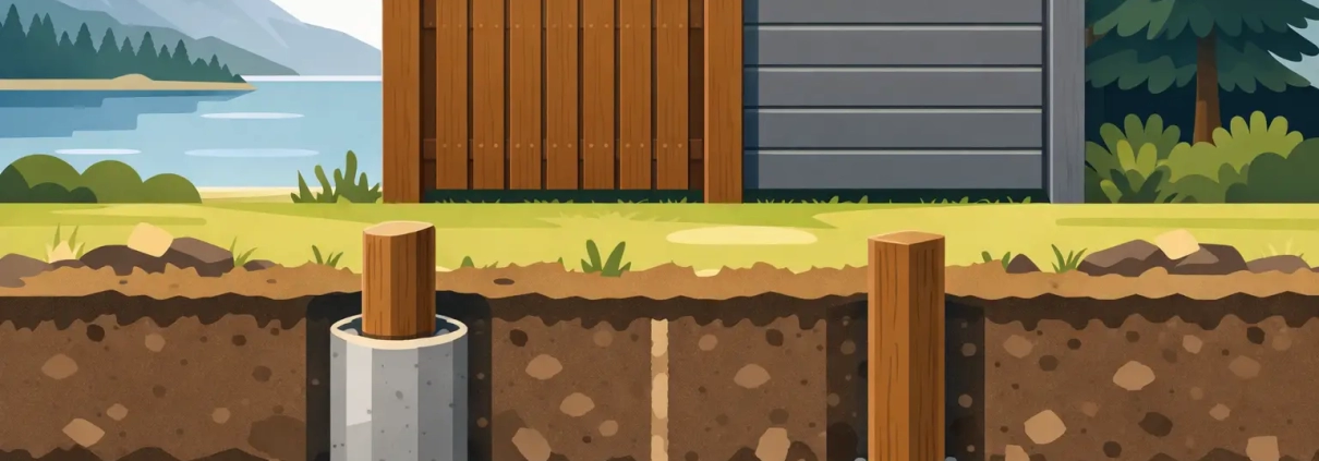 Do Fences Require Concrete Footings on Vancouver Island?