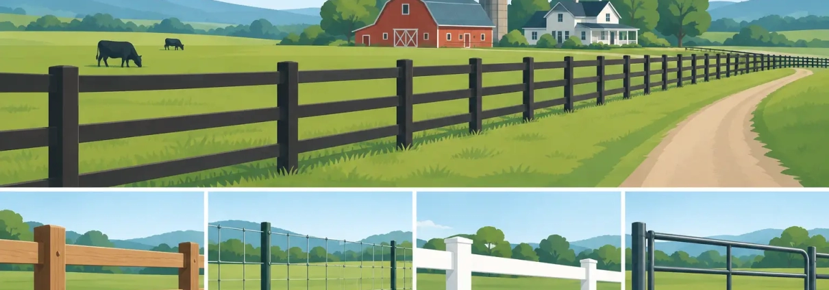Farm Boundary Fencing Options for Acreages