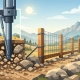 Fence Installation on Rocky Ground That Lasts