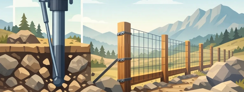 Fence Installation on Rocky Ground That Lasts