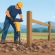 Jackhammer Fence Post Installation on Tough Ground